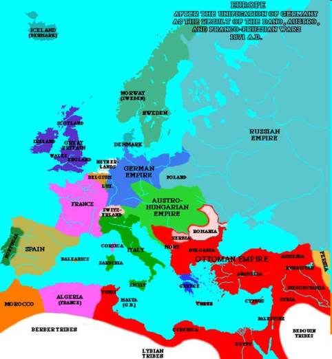 Europe in 1871